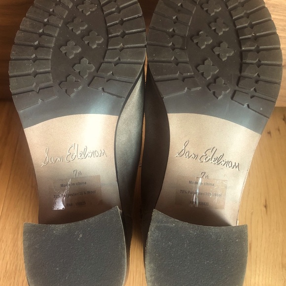 Sam Edelman Combat Boots Gray Manchester Sz 7.5 Lace Up Booties - Picture 7 of 8